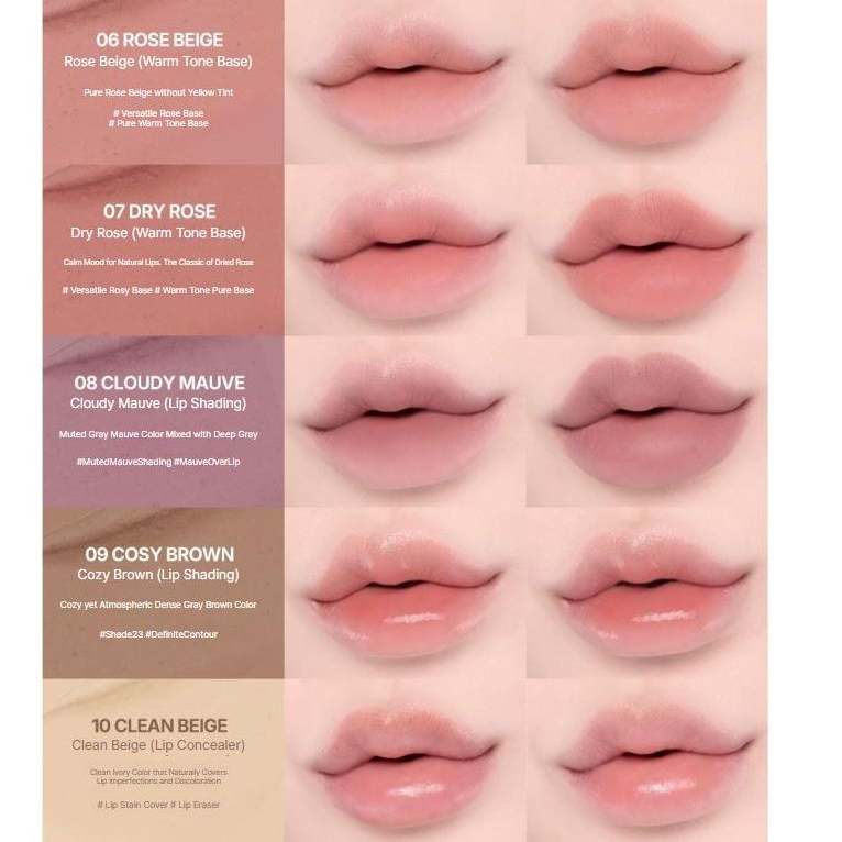 Heart Percent Dote On Mood Lip Pencil Natural Overlip Smudging Waterproof Liner Lip Makeup ราคา ถูกที่สุด ดีลบีเคเค แกลเลอรีภาพที่ 9