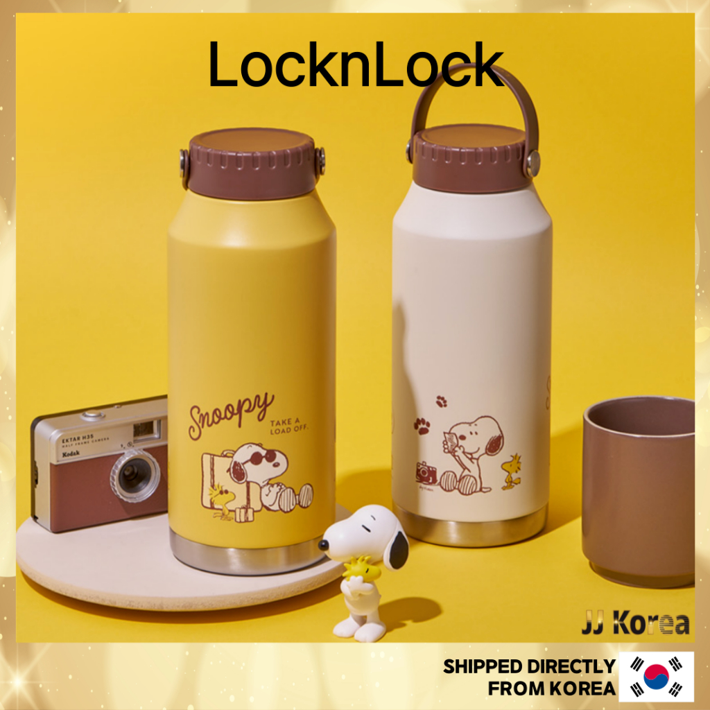 [LocknLock Peanuts] แก้วน้ํา Snooppy Slo Handle 1L