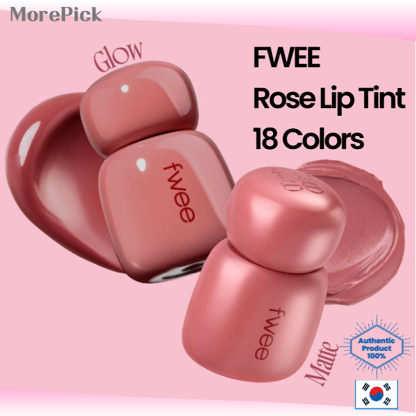 FWEE Rose Obsession Stay Fit Lip Tint Glow / Matte Korean Lip Tint 18 สี