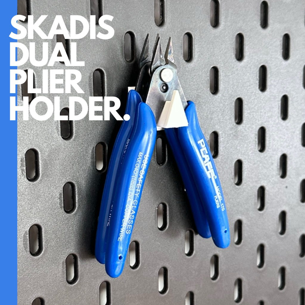 Dual Universal Plier Holder สําหรับ Ikea Skadis Pegboard