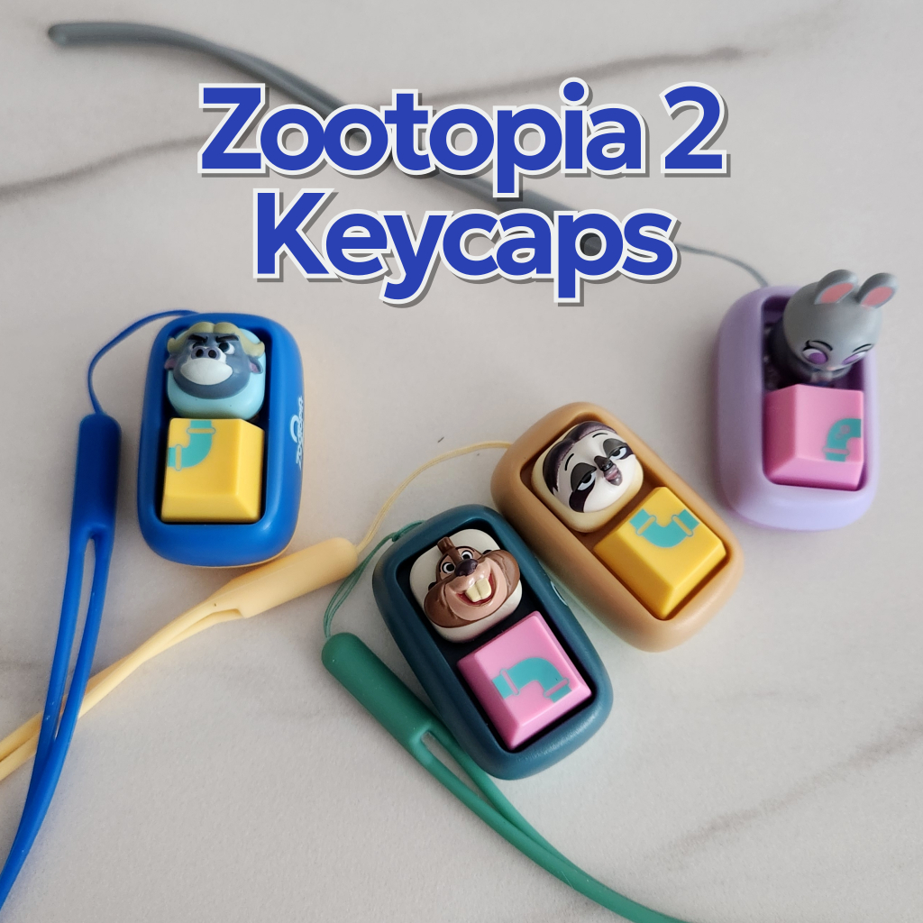 [DISNEY] Zootopia Keycap Keyring Blind Box | พวงกุญแจ Zootopia สุ่ม