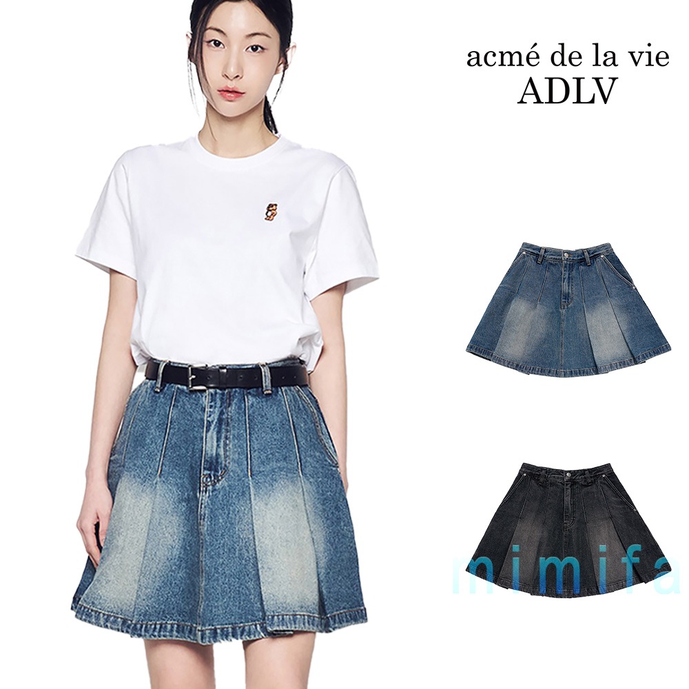[ acme de la vie ADLV ] WOMAN DENIM DENIS SKIRT
