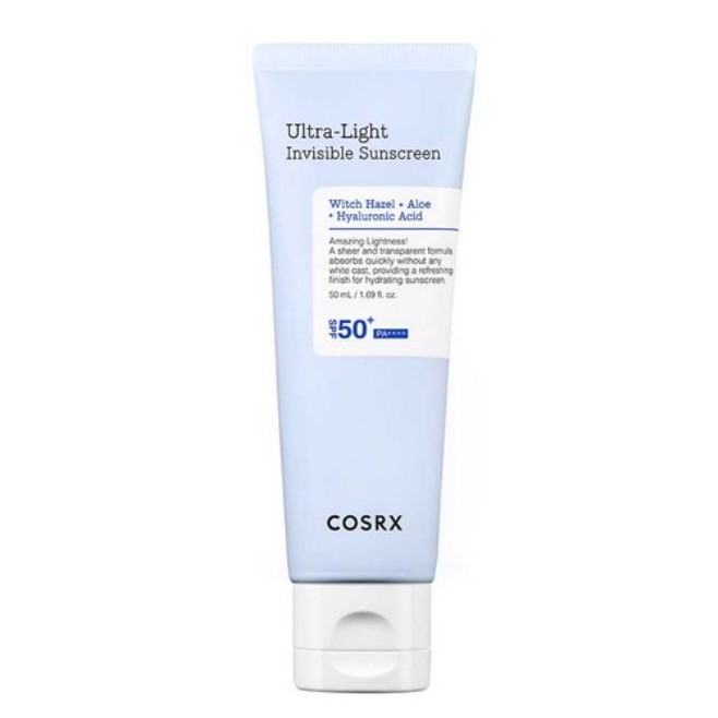 COSRX Ultra Light Invisible Sunscreen SPF50+ PA++++ 50ml – Hydrating Hyaluronic Acid Serum Sunscreen