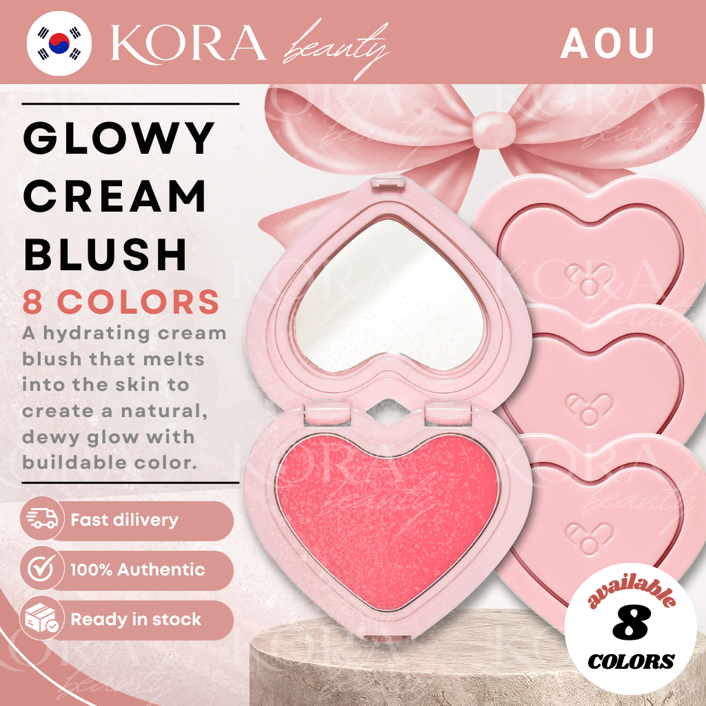 [AOU] Glowy Cream Blush 2.3g – Cream Blush (8 สี)
