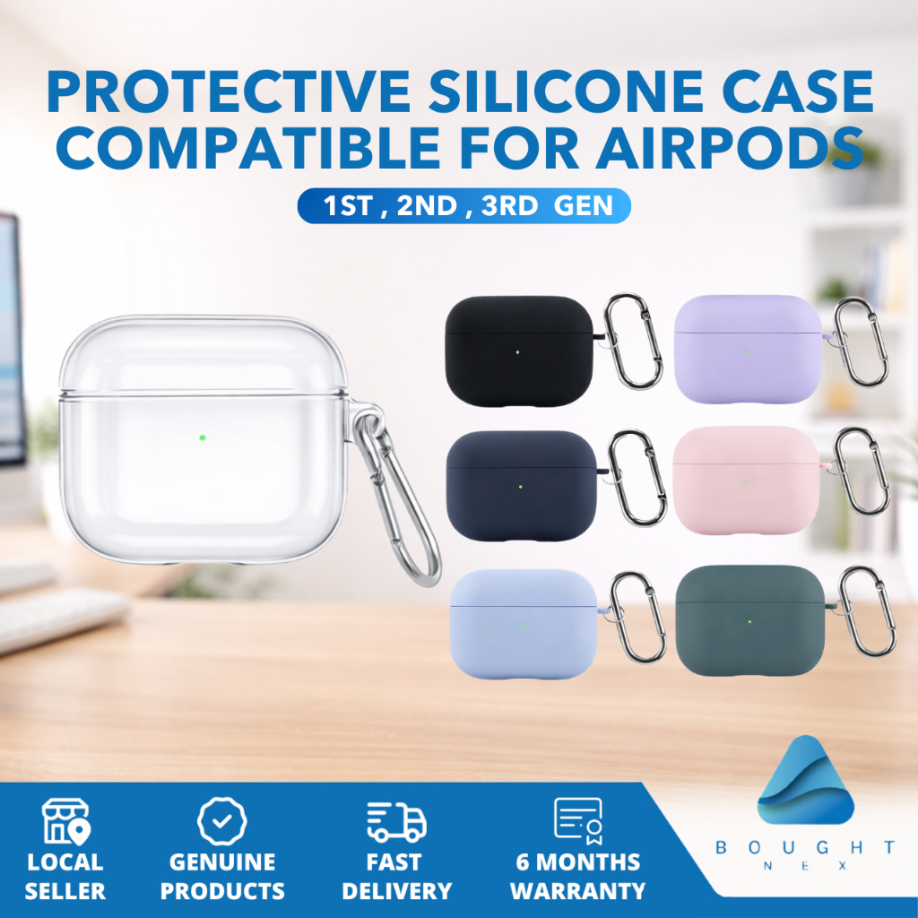 เคสซิลิโคนเข้ากันได้สําหรับ Airpod 1/2/3 Pro 1st 2nd 3rd Gen