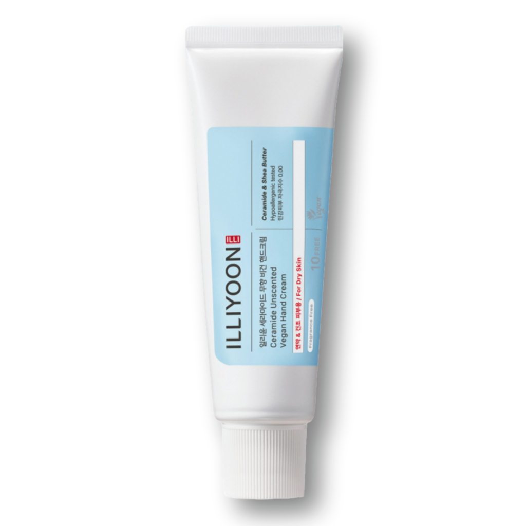 ILLYOON ครีมทามือ เซราไมด์ วีแกน ไร้น้ำหอม 50ml | แฮนด์ครีม เกาหลี | ครีมทามือไม่มีกลิ่น | เซราไมด์