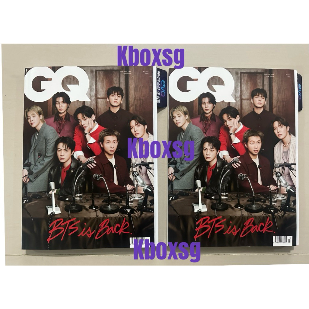 SG INSTOCK- BTS GQ Magazine MARCH ISSUE 2026 KOREA BTS GQ 2026 MARCH ISSUE