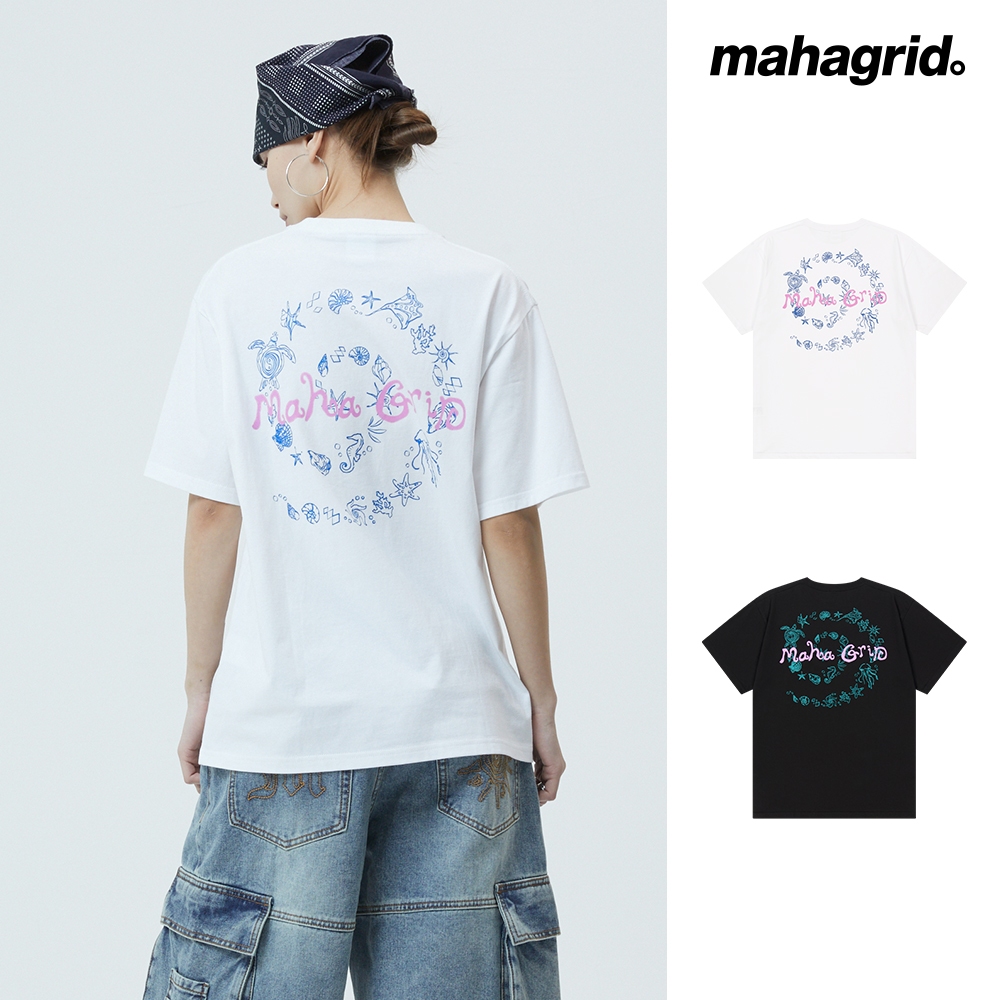 [MAHAGRID] SPIRAL SHELLS TEE_สไตล์เกาหลี ราคา ถูกที่สุด ดีลบีเคเค