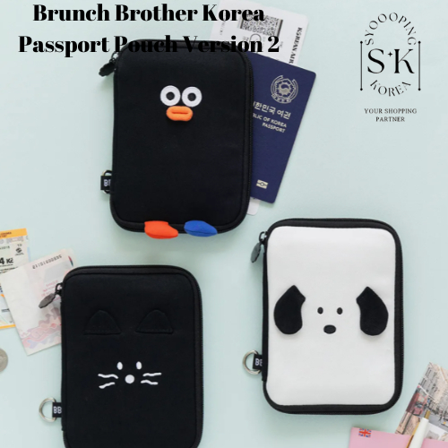 [Brunch Brother Korea] Brunch Brother Passport Pouch/ Passport Holder for travellers Version 2