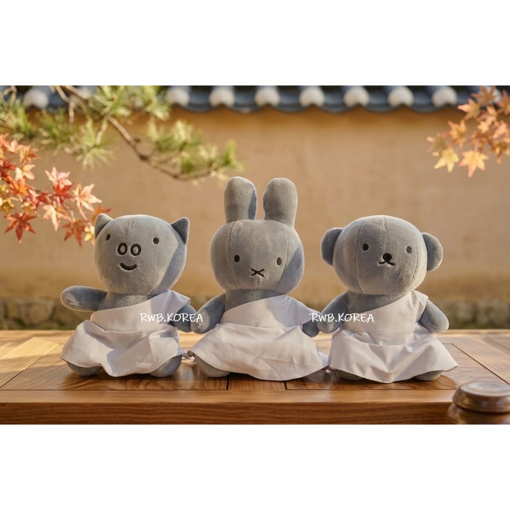 🎀【Gyeongju Exclusive/ พร้อมส่ง】2024 Korea miffy Gyeongju Seokguram Edition Plush Keyring