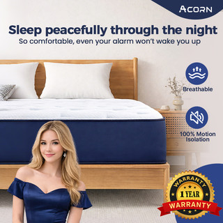 【SG Stock】Pocket Single Queen Spring Mattress Thai Latex Hotel Quality Anti Mite Breathable Silent 20cm Thick Queen King