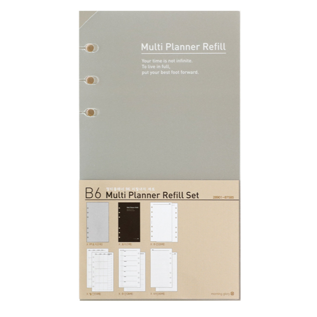 [Morning Glory] B6 Multi Planner Refill Paper Set (100 แผ่น) / Diary Binder Refill / Made in Korea