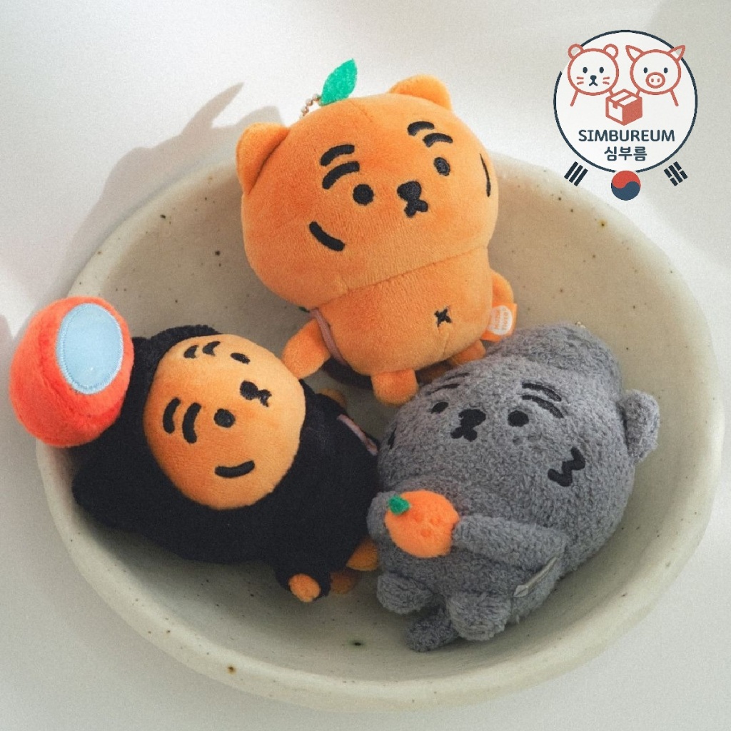 [MUZIK TIGER] Korea Fat Tiger Toffee Tour City Jeju Trio Plush Doll Keychain ; พวงกุญแจตุ๊กตาผ้ากำมะ