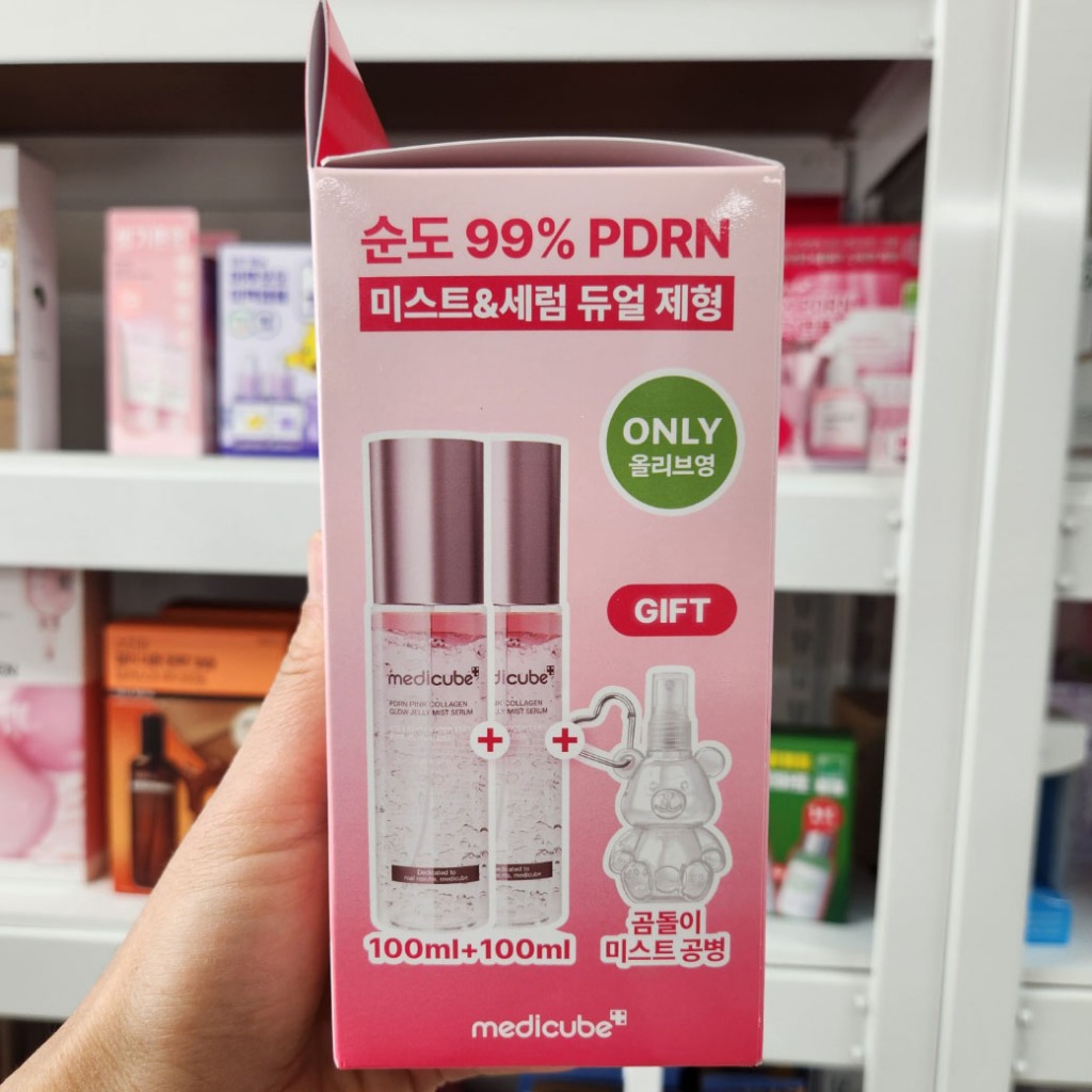 [100ml+100ml] PDRN Pink Collagen Glow Jelly Mist