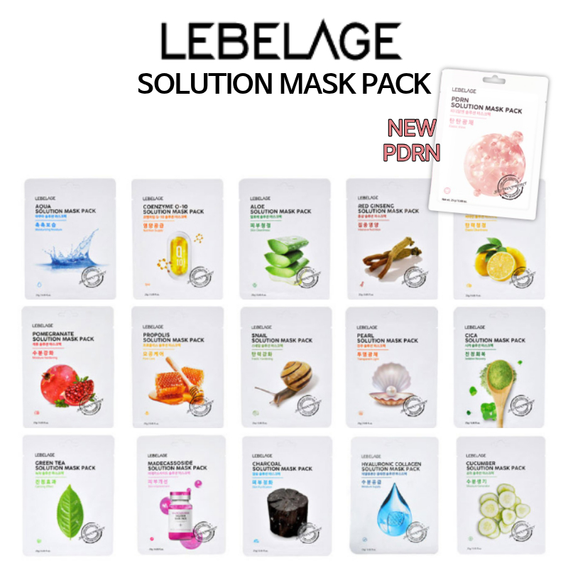 [LEBELAGE] Solution Sheet Mask Pack 26 แบบ