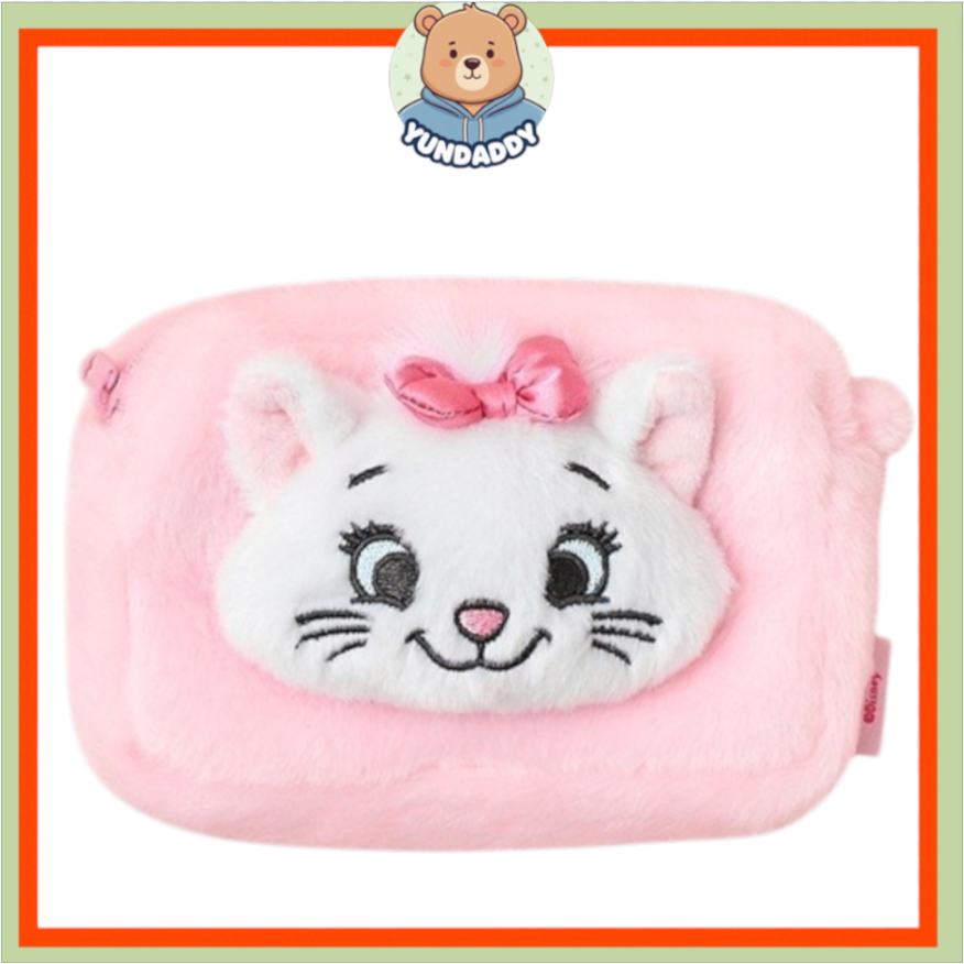 [DISNEY] BUTTER SHOP Twinkle Marie Square Pouch S สีชมพู
