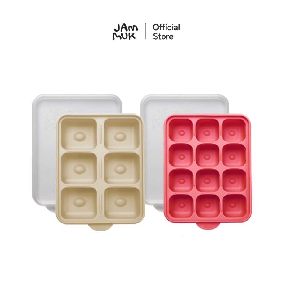[Malang Honey] JAMMUK  ถาดน้ำแข็งอาหารเด็ก บล็อคซิลิโคนใส่อาหารแช่แข็ง พร้อมฝาปิด 6/12ช่อง วัสดุฟู๊ดเกรดไร้สารพิษ 100% ผลิตในเกาหลี – โปรปัง