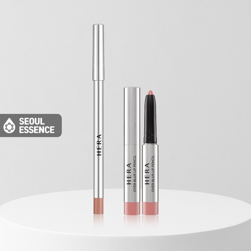 HERA Sculpt Lip Concealer 0.4g / Over Blur Lip Pencil 0.6g - Smudge The Color Lightly Along The Lip Line, Natural Smudging
