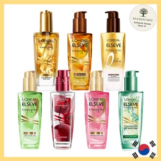 [L'Oréal Paris] Óleo Capilar Extraordinário Elseve 100ml-7 Variantes De Fragrâncias Para Cabelos Danificados E Secos