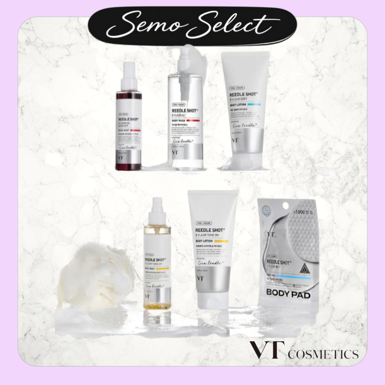 VT l Reedle shot B Clear AC Wash off Body Mist/Body Wash/ToneOn Lotion/Body Mist/Soft Pad/Soft Lotio