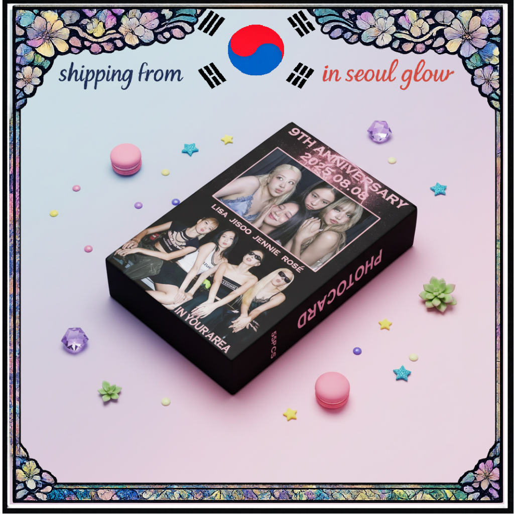 [HOT ITEM]BLACKPINK 9th Anniversary Photocard Random 1pc Limited K-pop Collectible