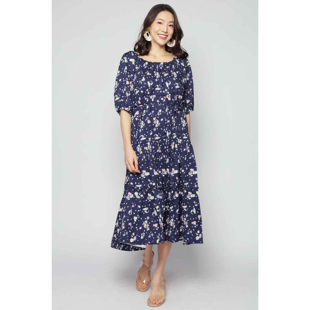 ชุดเดรส Kerra สี Stella Bloom (Fits S-XXL)