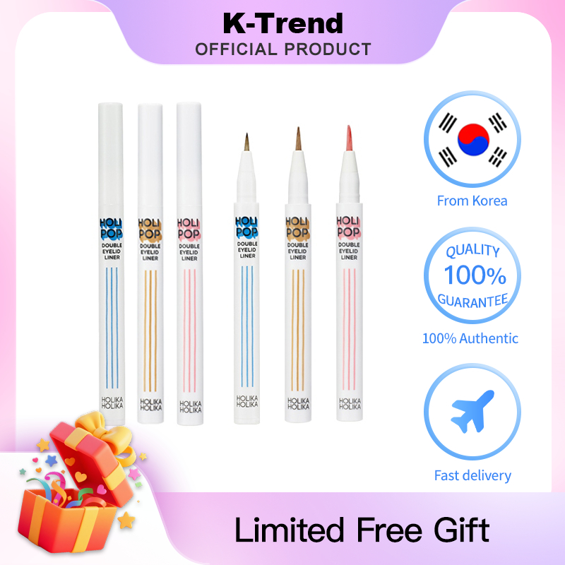 [จัดส่งฟรี]HOLIKA HOLIKA Holi Pop Double Eyelid Liner