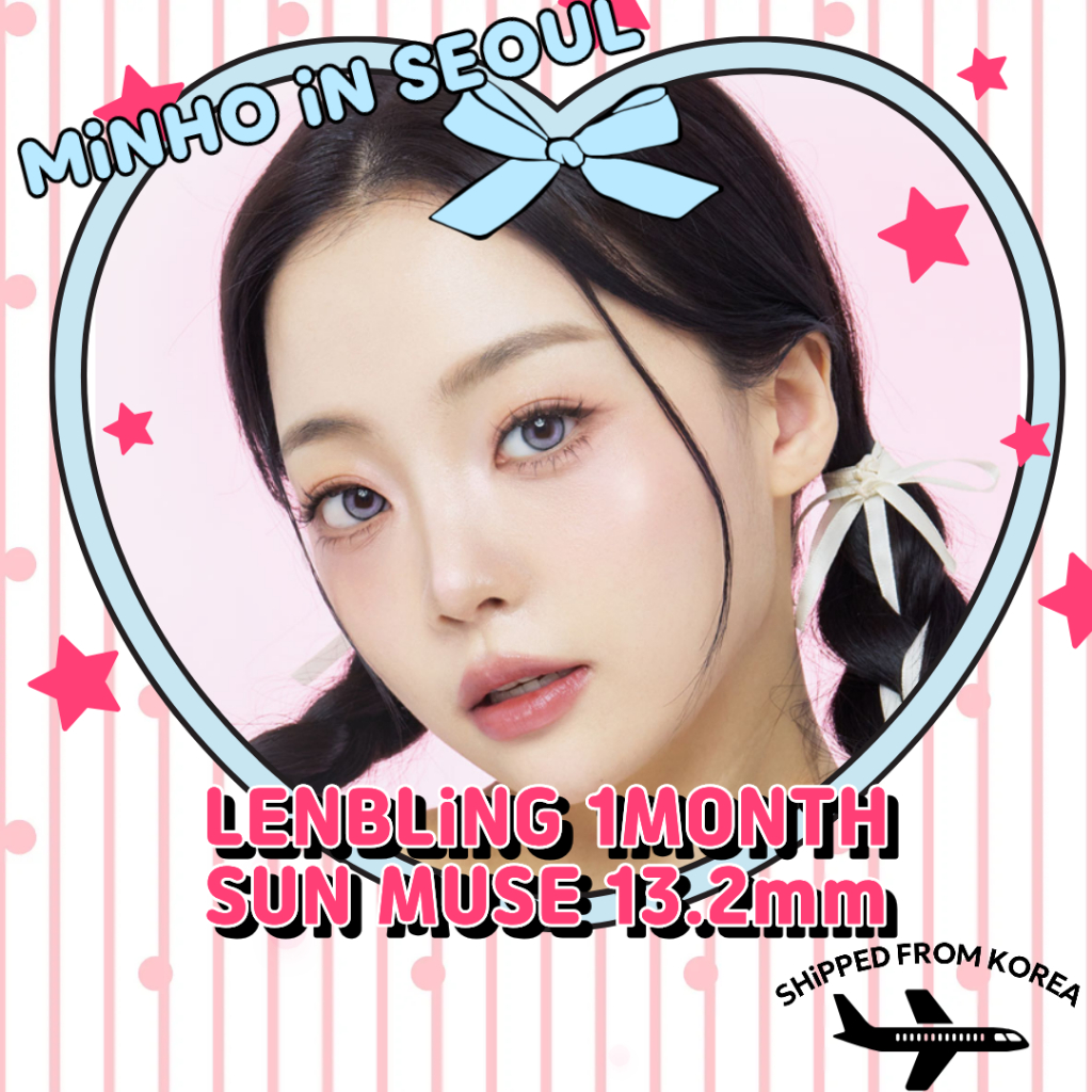 LENBLING SUN MUSE คอนแทคเลนส์ 3 สีรายเดือน| G.DIA 13.2 มม. K-Beauty Sunmuse เลนส์เครื่องสําอาง