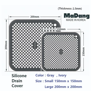 เกาหลีซิลิโคน MaDang ท่อระบายน้ํา 2 ขนาด/ ท่อระบายน้ํา/อ่างล้างจานกรอง/ฝักบัว Hair Catcher