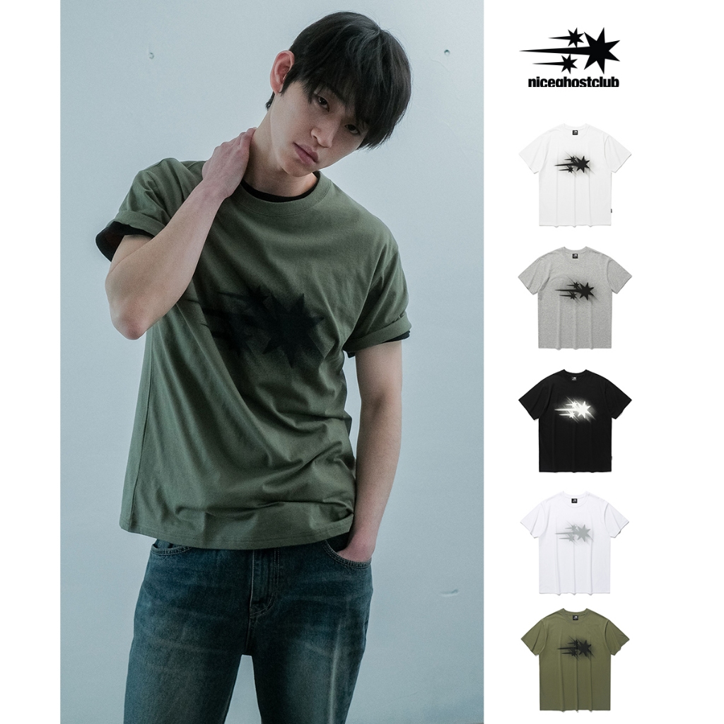 [niceghostclub] MOVING SYMBOL TEE_Unisex_สไตล์เกาหลี