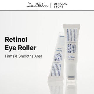 Dr.Althea Retinol Flat Iron Eye Roller 25ml | Gua Sha Roller-Tip Serum | Wrinkle & Lifting Care