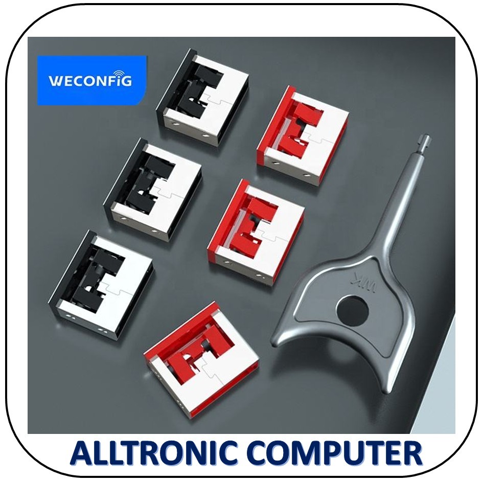 Weconfig USB A Blocker พร้อมกุญแจ ( 10PCs Locks/ Blocker + กุญแจ 1 ชิ้น) ล็อคข้อมูล USB