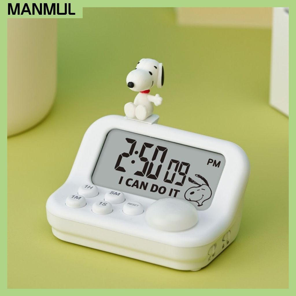 Snoopy DRETEC Digital Study Timer | 99ชม. นาฬิกาจับเวลานับถอยหลัง | นาฬิกาจับเวลาตั้งโต๊ะ LED