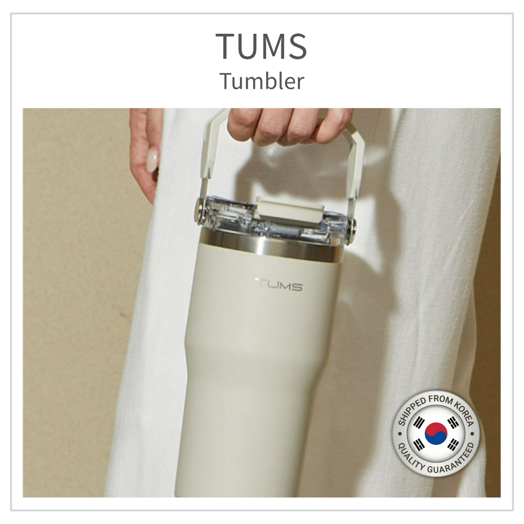 TUMS Korea Together Handle Tumbler 600ml | สแตนเลสหุ้มฉนวน | หลอดในตัว
