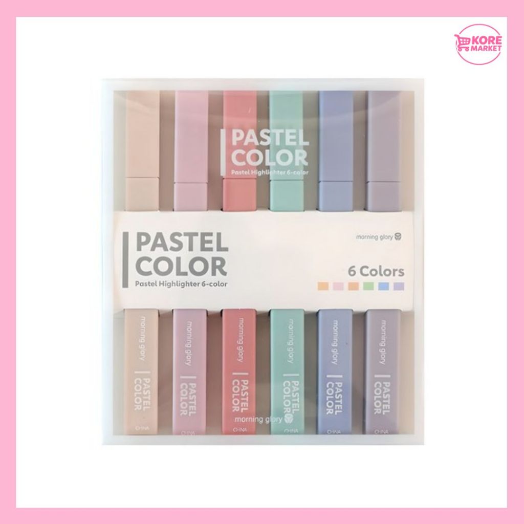 MORNING GLORY PASTEL HIGHLIGHTER SET – 6 สี