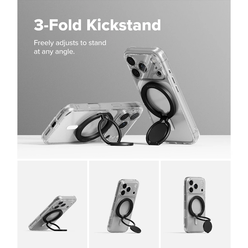 Ringke Dual Magnetic Smart Holder สําหรับสมาร์ทโฟนและอุปกรณ์เสริมต่างๆ อุปกรณ์เสริมที่วางโทรศัพท์แบบแม่เหล็กสองด้าน thumbnail 7