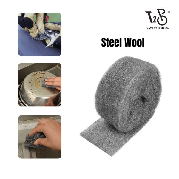 T2P 0000 Super Fine Steel Wool Metal Mesh Polishing & Surface Restoration Pads