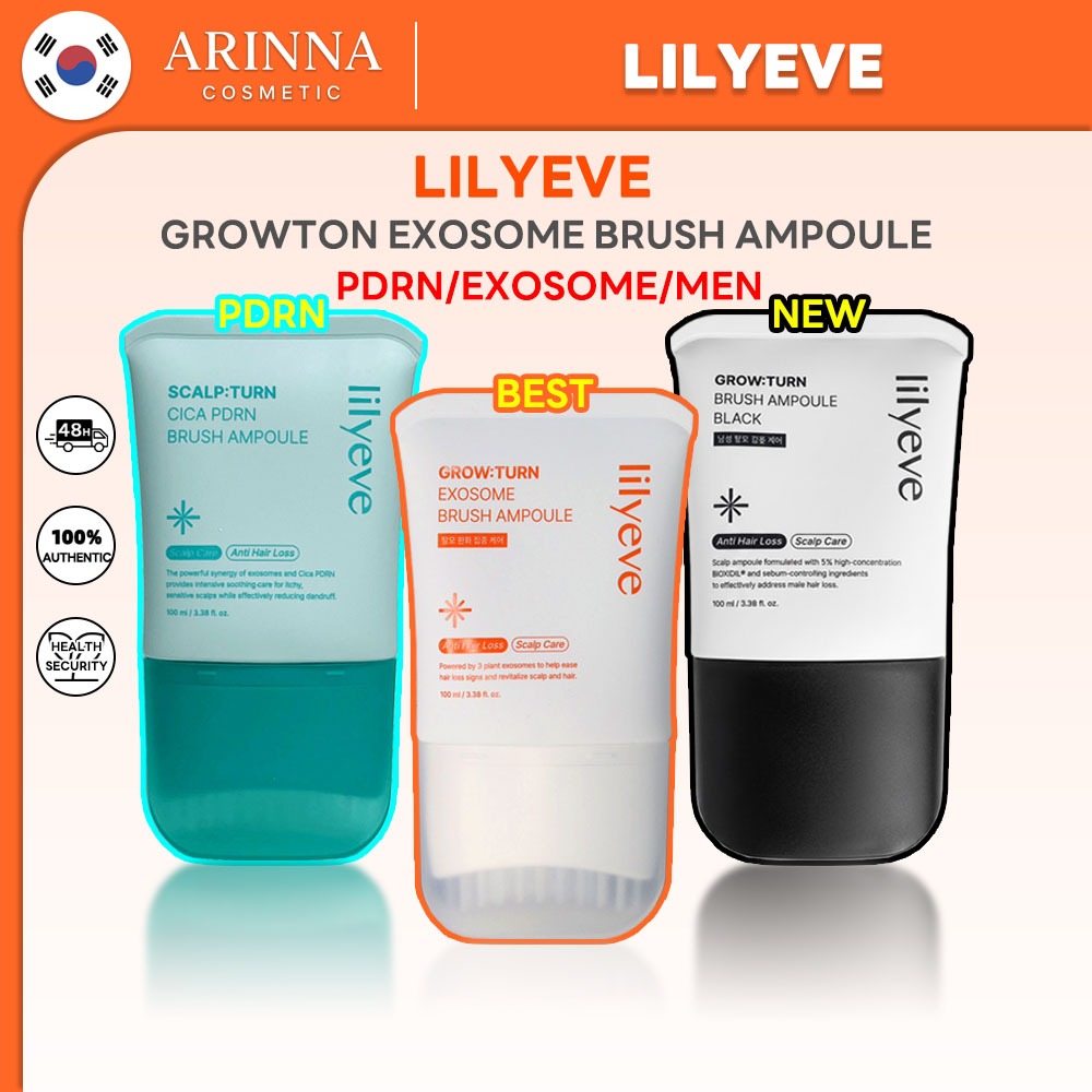 [ลิลลี่] Growton Exosome/Cica PDRN/MEN Brush Ampoule 100ml