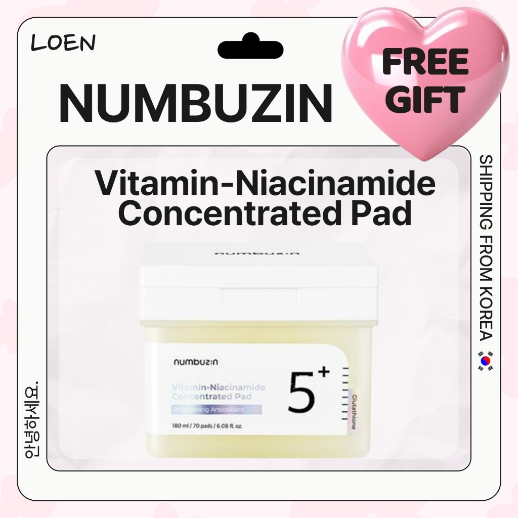 [Numbuzin] No.5 Vitamin Niacinamide Concentrated Toner 70 แผ่น