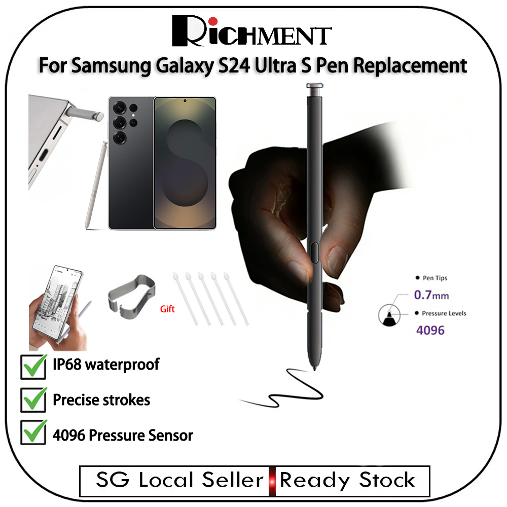SG 24H SHIP S24 Touch Pen S Pen S24 Ultra S24 ปากกาสําหรับ Samsung Galaxy S23 Ultra S23 ปากกาสไตลัสเ