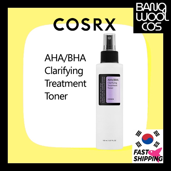 [COSRX] AHA/BHA Clarifying Treatment Toner 150ml – Daily Refreshing Exfoliating Toner Mist