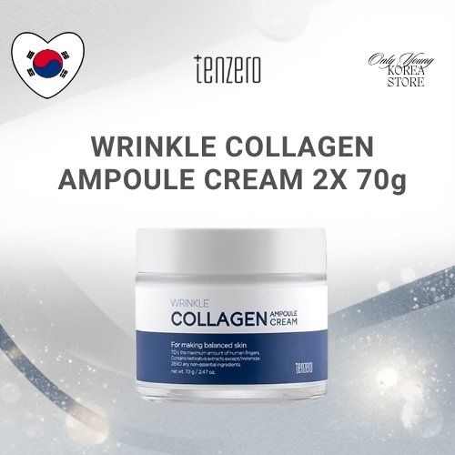 [TENZERO] WRINKLE COLLAGEN AMPOULE CREAM 2X 70g