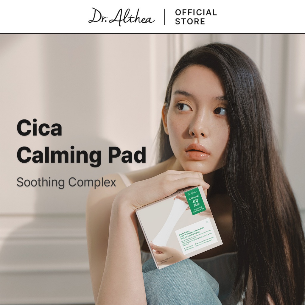 Dr.Althea Stretchfit Calming Pad 50 แผ่น | ซูทติ้งกึ่งสําเร็จรูป | ยืดพอดี | บรรเทาความเย็นทางคลินิก
