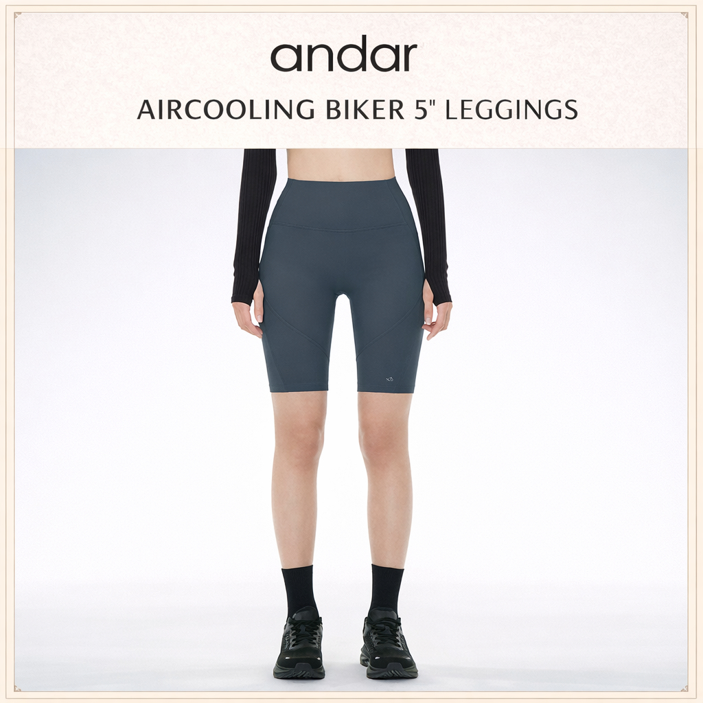 [ANDAR] Air Cooling Biker Shorts 5 Long High เอวเลกกิ้ง