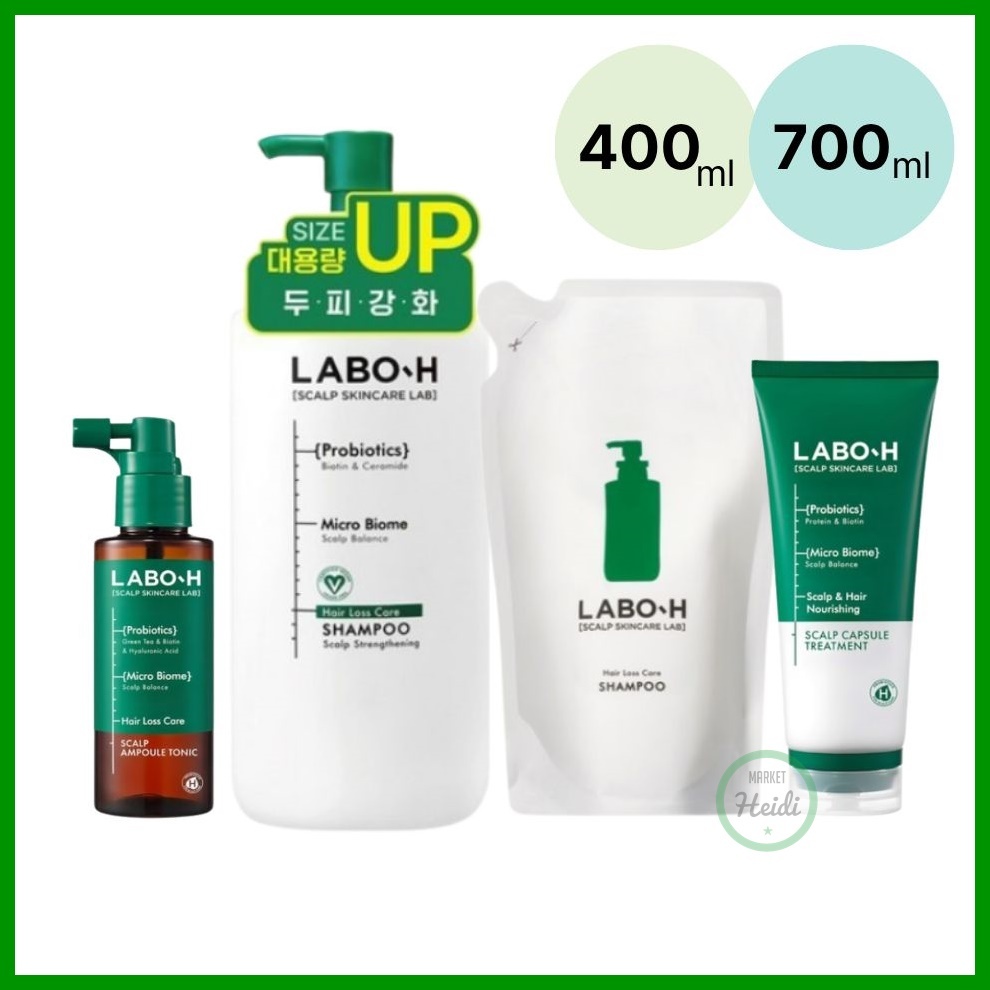 เกาหลี เกาหลี [LABO-H] Scalp Strengthening Clinic Hair Loss Shampoo 400ml | 700มล | ต่อต้านผมร่วง | บําบัดหนังศีรษะ | ผมหนา | บํารุงหนังศีรษะดูแล