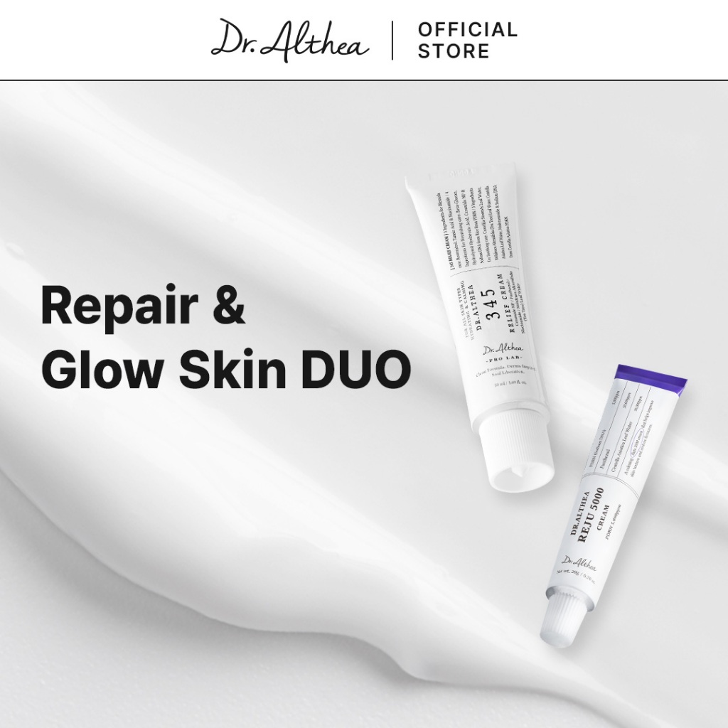 Dr.Althea Repair & Glow skin DUO | 345 รีลีฟ ครีม + PDRN Reju 5000 ครีม