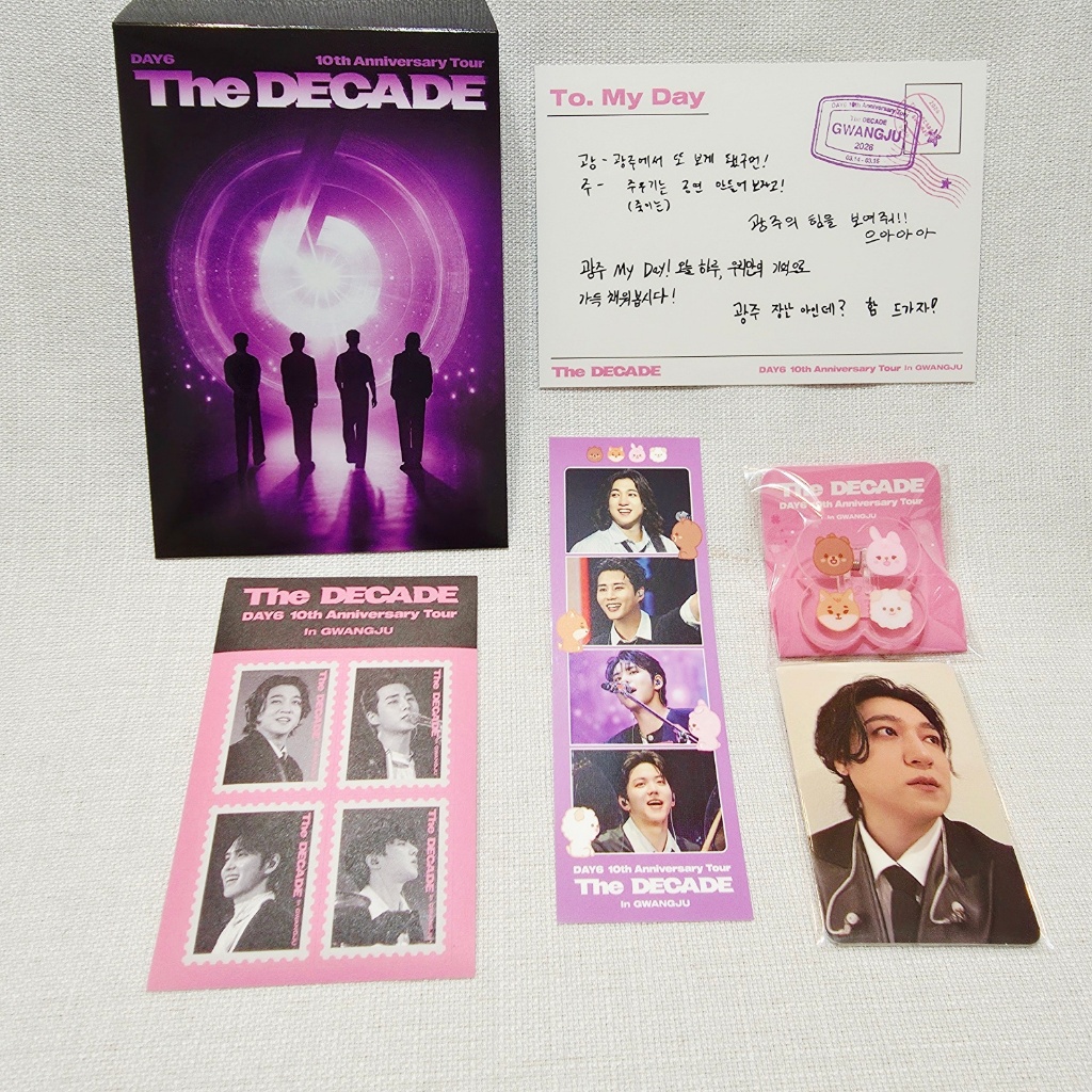 DAY6 The DECADE Gwangju Entry Gift Set | วัน1 / วัน2 | ประโยชน์คอนเสิร์ตจํากัด