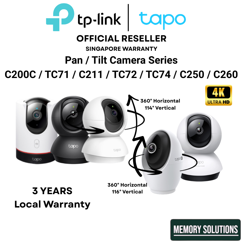 Tapo กล้องกล้องวงจรปิด IP กล้อง 360 WIFI 2K QHD TP-Link C200C C211 TC71 TC72 C225 C260 C250