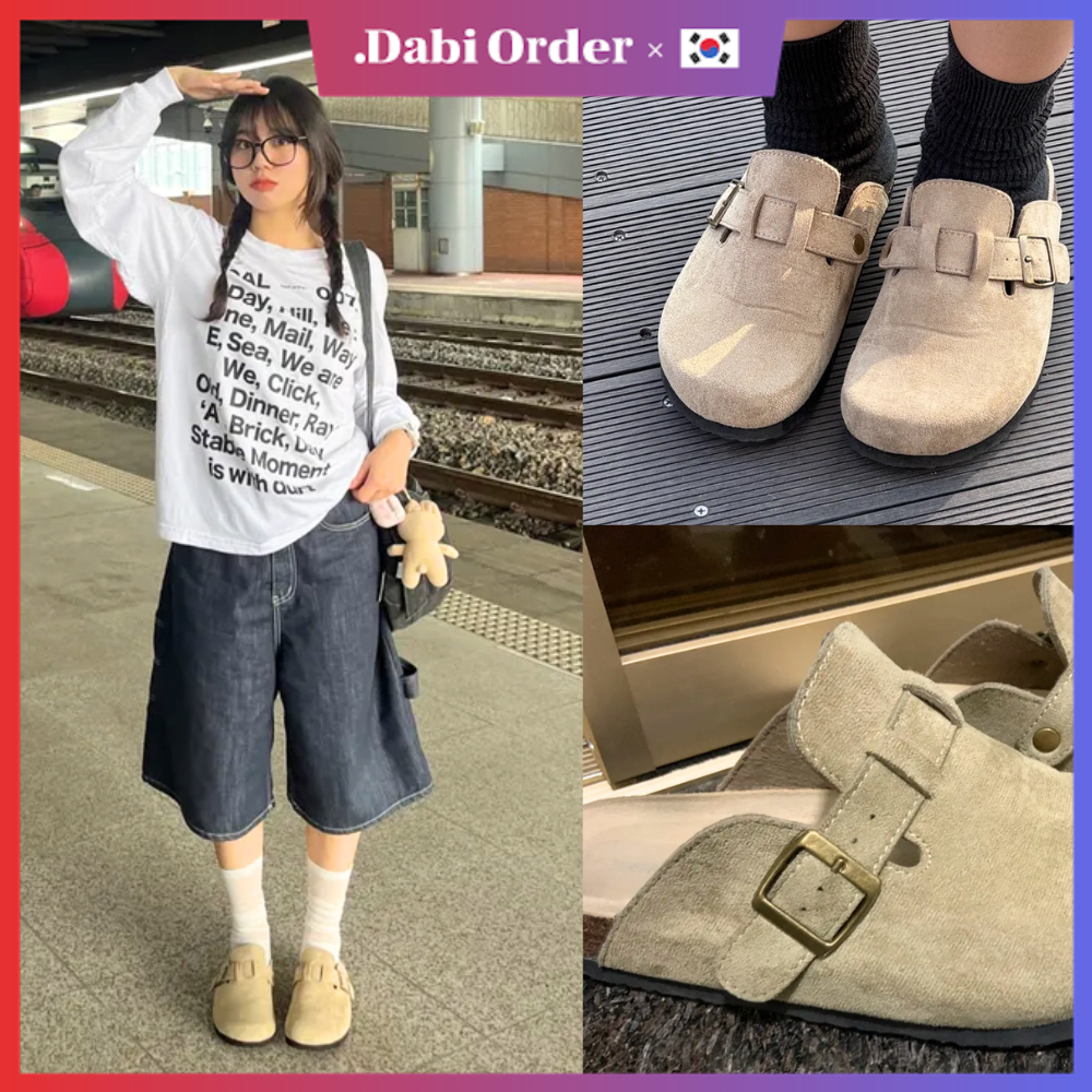 รองเท้า SHOOPEN Synthetic Suede Clog - ของแท้ 100%