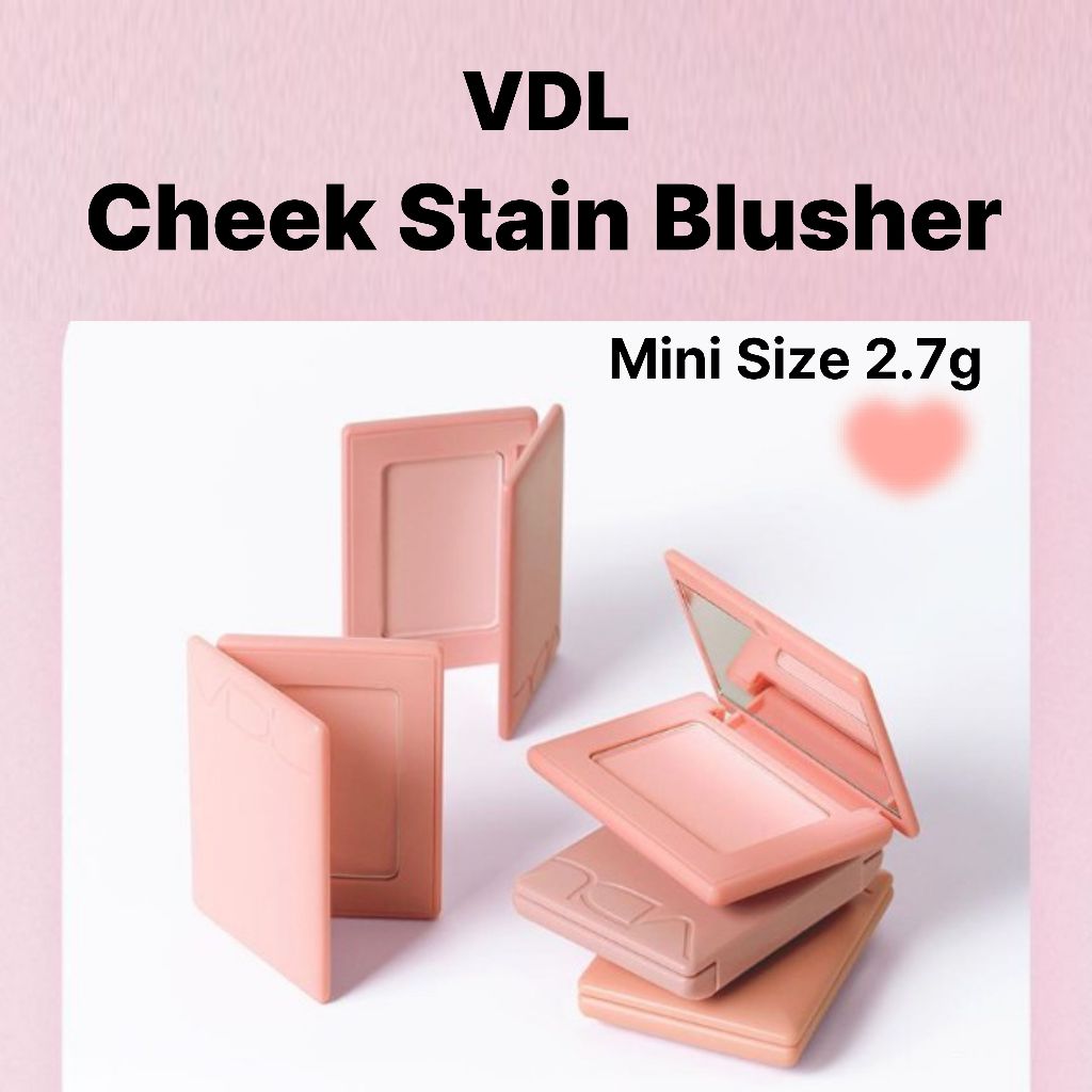 VDL Cheek Stain Blusher Mini 4 สี, Liquid Blush, แต่งหน้าขนาดการเดินทาง, บลัชออนเกาหลี
